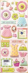 Embossed Stickers - Little Doll
