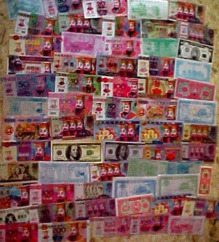 Large lot of 60 all different Hell Bank Notes
