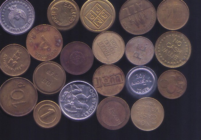20 All Different Tokens from Europe & England