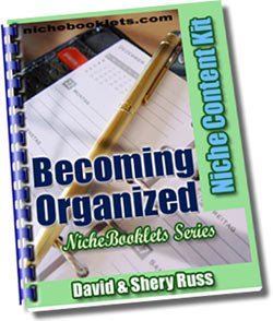 Becoming Organized Niche eBooklet - Resell eBook!