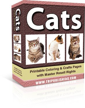 Cats Coloring eBook - Resell eBook!
