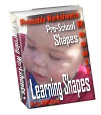 Learning Shapes Printable Worksheets Preschool Fun by Kris Williams - Resell eBook!