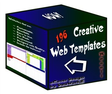 196 Creative Web Templates - Resell Templates!