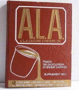 ALA Casting Co Ency of Jewelry Castings Supplement No.1 Red Cover c.1978 Catalog