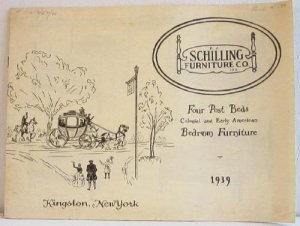 Four Post Beds Colonial and Early American Bedroom Furniture 1939 Schilling Furniture Co Catalog