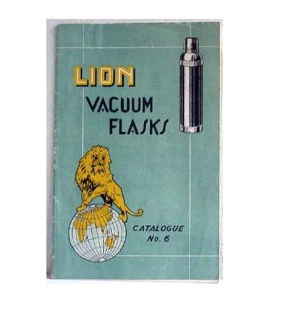 Lion Vacuum Flasks Catalogue No 6 undated - circa 1920-30? Catalog Thermos Thermoses Japan
