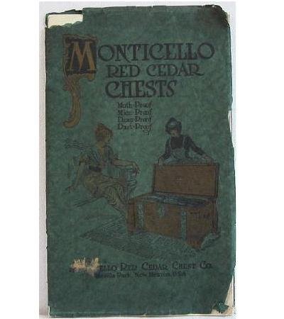 Monticello Red Cedar Chests Original Furniture Catalog Circa 1915 Copper Studded Rivets