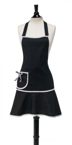 Beautiful & Fun Black & White Jessie Steele Apron