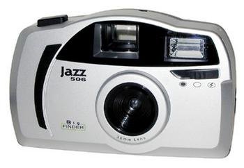 JAZZ PHOTO 35mm Motorized Flash Camera with Film