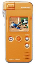 PANASONIC Panasonic SV-AS10D D-snap Super-Slim Digital Camera with Rotating Lens Orange