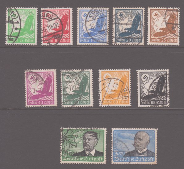 GERMAN C46-C56 Airmail set