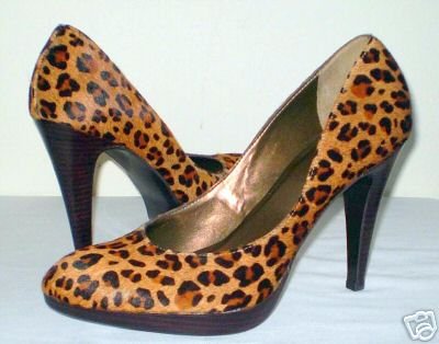 Nine West Angenir Leapord Platform Heels Pumps Shoes 12