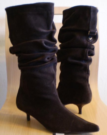Steve Madden Ruri Suede Boots Heels Shoes New 7