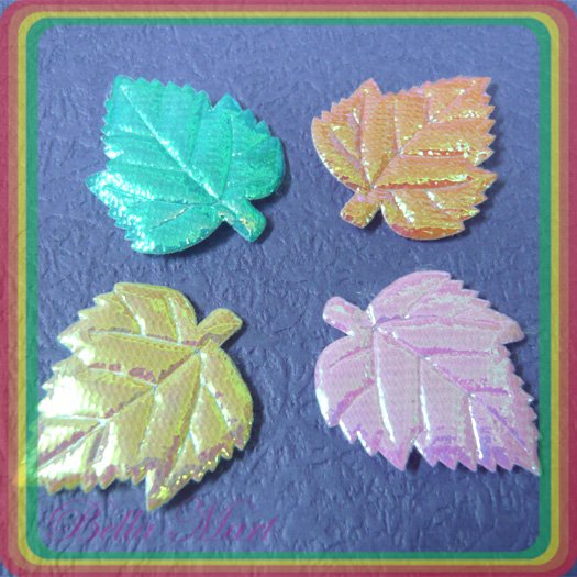 200 Mix Leaf Applique Card/Cloth/Cute/Scrapbooking A038