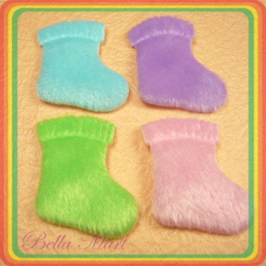 100 Mix Sock Applique Sew/Cloth/Cute/Embellishment A030