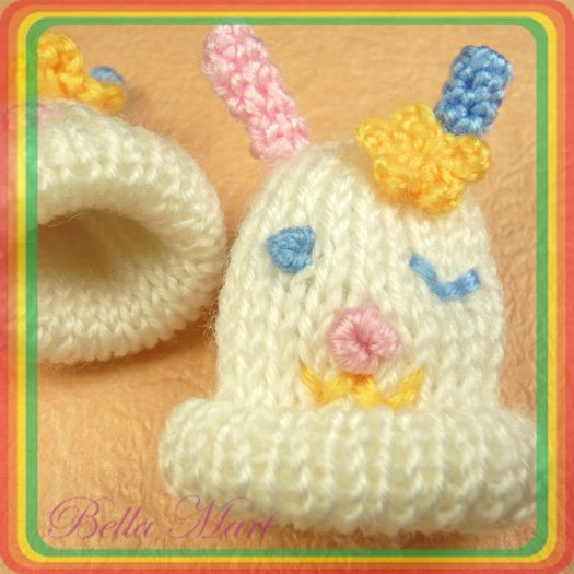 10 Crochet Hat Applique Sew/Doll/Craft/Baby Shower A42