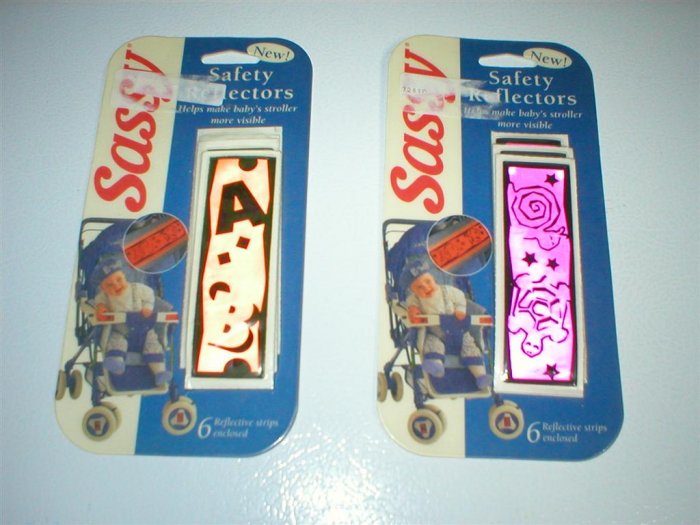 Sassy safety reflectors 12 for strollers, bikes, bicycles, wagons
