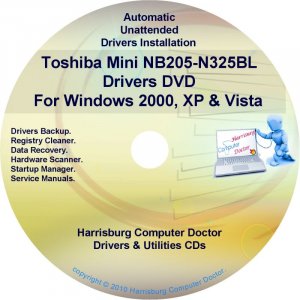 Toshiba Mini NB205-N325BL Drivers Recovery CD/DVD