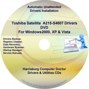 Toshiba Satellite A215-S4807 Drivers Recovery CD/DVD