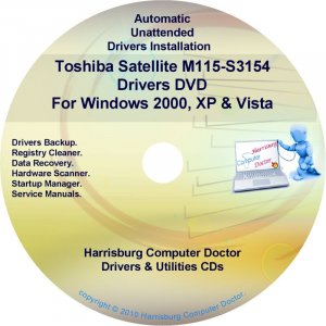 Toshiba Satellite M115-S3154 Drivers Recovery CD/DVD