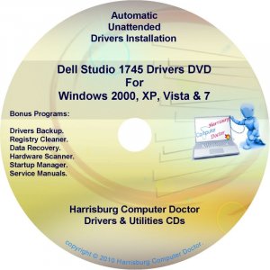 Dell Studio 1745 Drivers Recovery Restore Disc CD/DVD