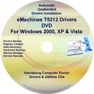 eMachines T5212 Drivers Restore Recovery CD/DVD