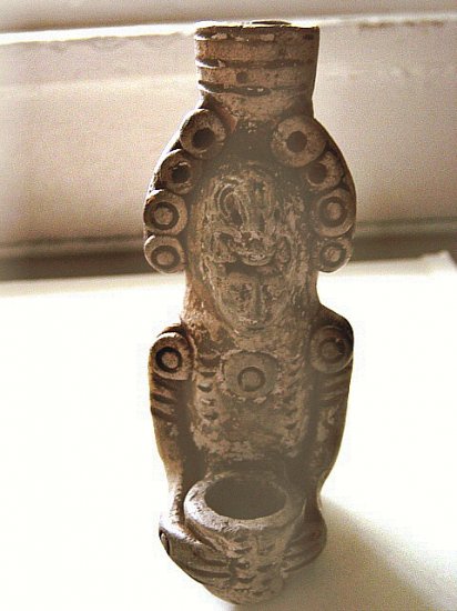Handmade Ceramic Figurine Aztec or Mayan Mexican Art #100007