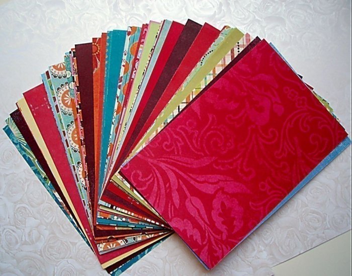 paper scrap pack - Magnolia collection from MME - 4 x 6 inches paper - set of 60