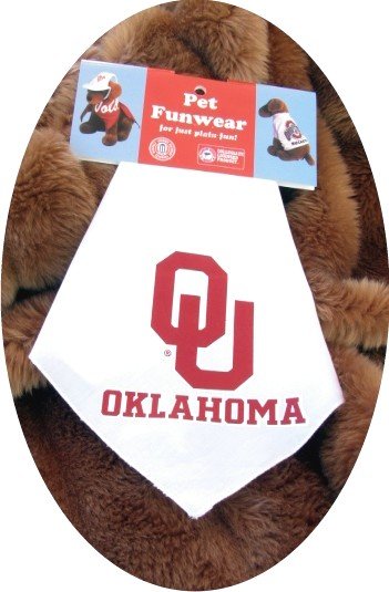 Oklahoma Sooners OU Sports Dog Bandana Official NCAA Sports Pet Apparel