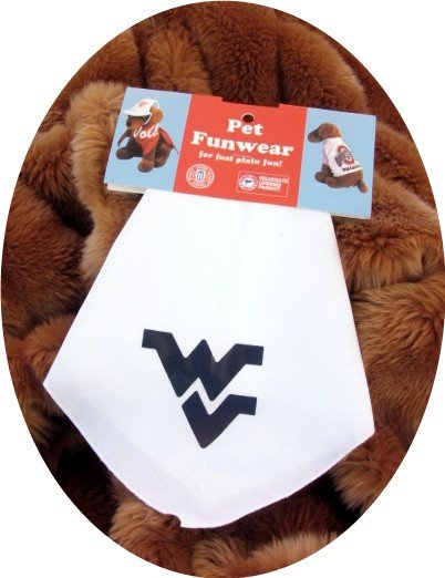 West Virginia Mountaineers WVU Dog Bandana Official NCAA Sports Pet Apparel