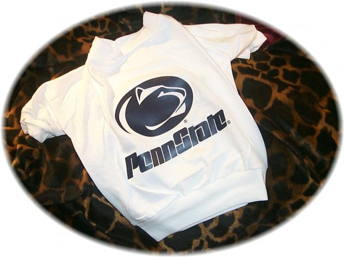 Penn State University PSU Nittany Lions NCAA Football Dog Tee Shirt 2X Size