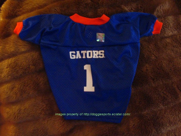 Florida Gators Deluxe NCAA Sports Logo Dog Football Jersey Large Size