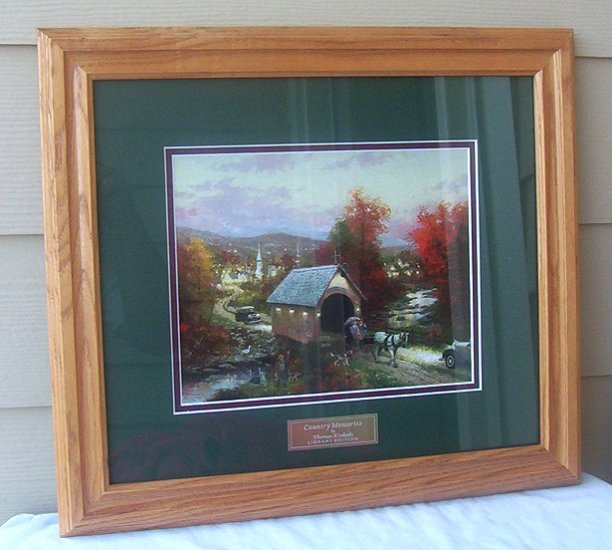 Thomas Kinkade Country Memories HTF Retired Library Edition w/ COA