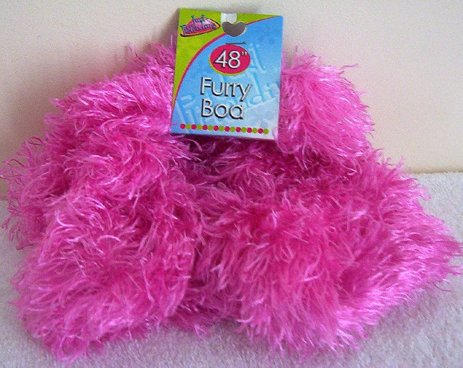 Girls Hot Pink Furry Boa 48 Inch Long Dress Up Must NWT