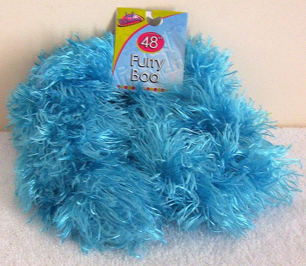 Girls Blue Furry Boa 48 Inches Long Dress Up Must NWT
