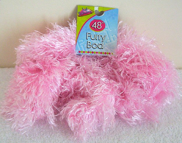 Girls Pink Furry Boa 48 Inches Long Dress Up Must NWT