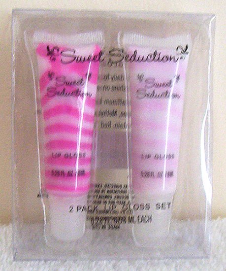 Girls Sweet Seduction Pink Swirl Lip Gloss Set NIP