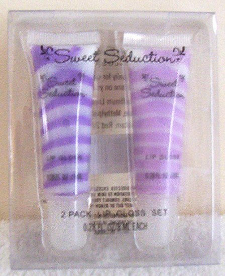Girls Sweet Seduction Purple Swirl Lip Gloss Set NIP