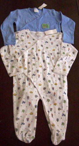 Bambolino Boys Sleepers Large 9 -12 Mth - Set of 2 -NWT