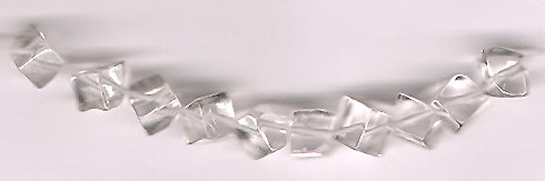 Genuine Crystal Quartz 5 mm Cube Beads Lot of 10