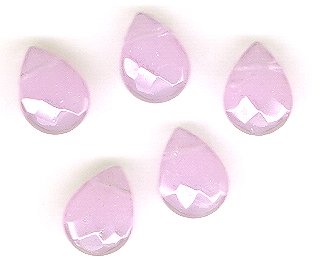 Rose Quartz 12 mm Faceted Teardrop Beads - Lot of 5