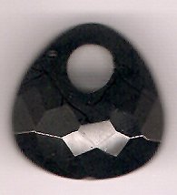 Black Onyx Faceted Large Hole Designer Bead