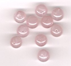 Genuine Rose Quartz 8 mm Round Beads - Lot of 10 Beads