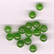 Bright Green Apple Quartz 6mm Round Beads- Lot of 15 beads