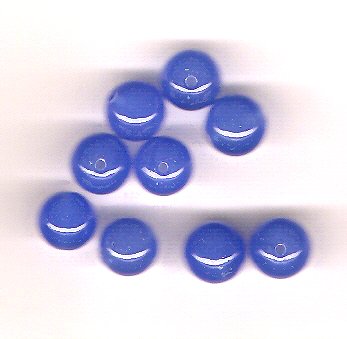 Beautiful Blueberry Quartz 8 mm Round Beads - Lot of 9 Beads