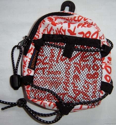 Backpack Style Cell Phone Bag Holder Coin Purse Orange Grafitti Sweet Glamour Trendy Love #0216