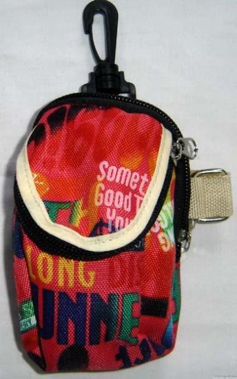 Backpack Style Cell Phone Bag Holder Coin Purse Groovy Tie Dye Chinglish Slogans #0199