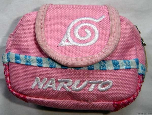 Backpack Style Cell Phone Bag Holder Coin Purse Pink Naruto #0234