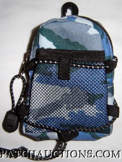 Backpack Style Cell Phone Bag Holder Coin Purse Brown & Gold Camoflauge #0164