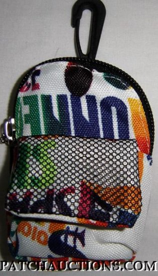 Backpack Style Cell Phone Bag Holder Coin Purse Groovy Grafitti #0149